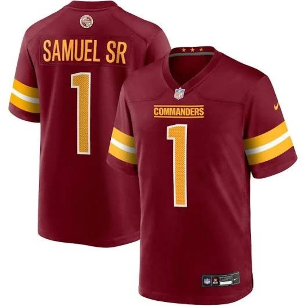 Nike Kids XL Burgundy Football Jersey Deebo Samuel Commanders #1 New